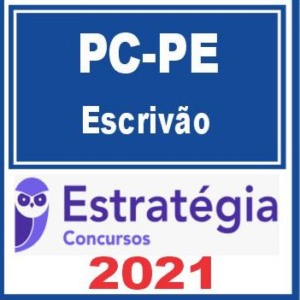 PC PE (Escrivão) Estratégia 2021 - Rateio PCPE Pernambuco Policia Civil Policial