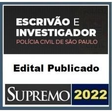 PC SP - Escrivão e Investigador - Pós Edital - Edital Publicado (SUPREMO 2022) - Rateio PCSP Policia Civil PosEdital 2022 Sao Paulo