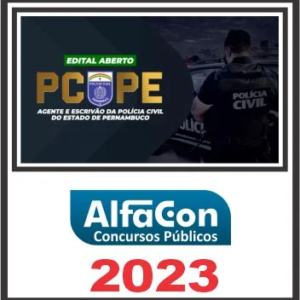 PC PE (AGENTE E ESCRIVÃO) PÓS EDITAL – ALFACON 2023 - Rateio PCPE Pernambuco