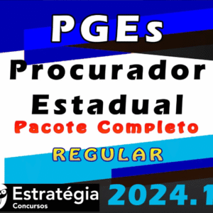 PGEs (Procurador do Estado) Pacote Teorico -Estrategia 2024 (Curso Regular) - Rateio Pge Estadual Procuradorias Regular Estados