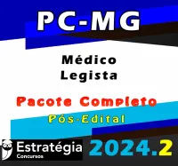 PC-MG (Médico Legista) Pacote Completo – Estrategia 2024 (Pós-Edital) - Rateio PC MG Policia CIvil Minas Gerais PCMG Pósedital