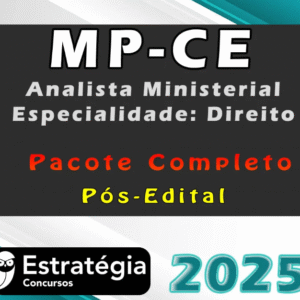 MP-CE (Analista Ministerial – Especialidade: Direito) Pacote Completo (Pós-Edital) – Estrategia 2025 - Rateio Mp Ce Ceara MPCE