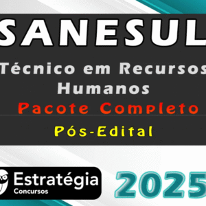SANESUL (Técnico em Recursos Humanos) Pacote Completo – Estrategia 2025