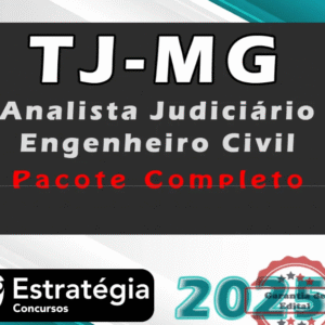 TJ-MG Analista Judiciário – Engenheiro Civil Pacotaço – 2025 COM GARANTIA – PÓS-EDITAL - Rateio TJ MG Minas Gerais Tribunal de Justica
