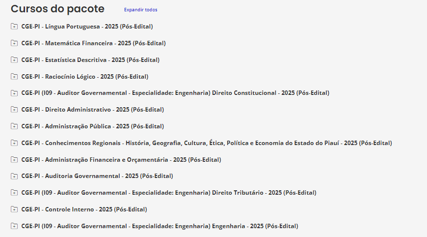 CGE PI Auditor Governamental Área: Engenharia Pós-edital - Estrategia - Rateio Piaui Secretaria da Fazenda SefazPi Pos Edital 2025 CGEPI - Imagem 2