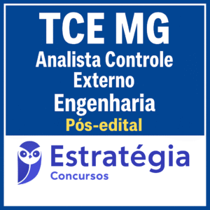 TCE MG (Analista de Controle Externo - Engenharia) Pacote - 2025 (Pós-Edital) – Estrategia – Tribunal de Contas Minas Gerais – Posedital - TCEMG