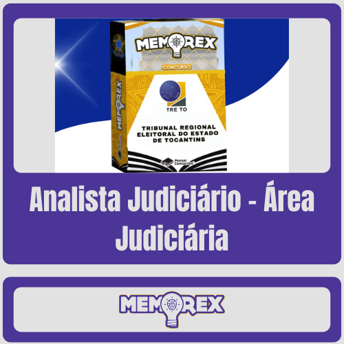 Memorex TRE TO (Analista Judiciário – Área Judiciária) – Somente PDF