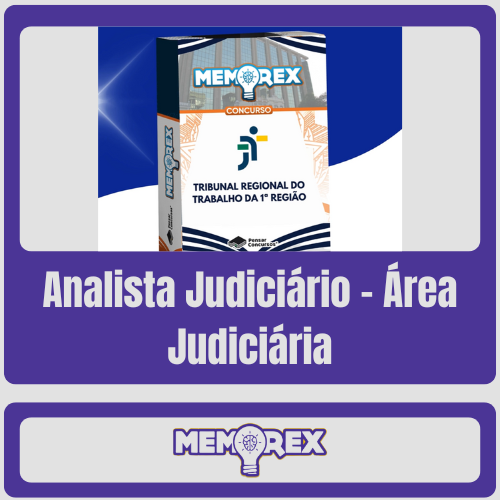 Memorex TRT 1 RJ (Analista Judiciário – Área Judiciária) – Somente PDF