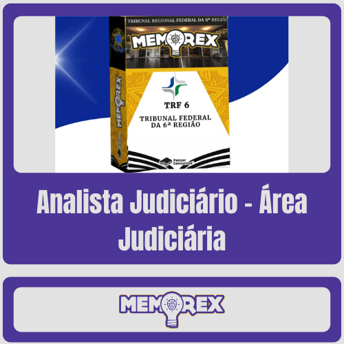 Memorex TRF 6 (Analista Judiciário – Área Judiciária) – Somente PDF