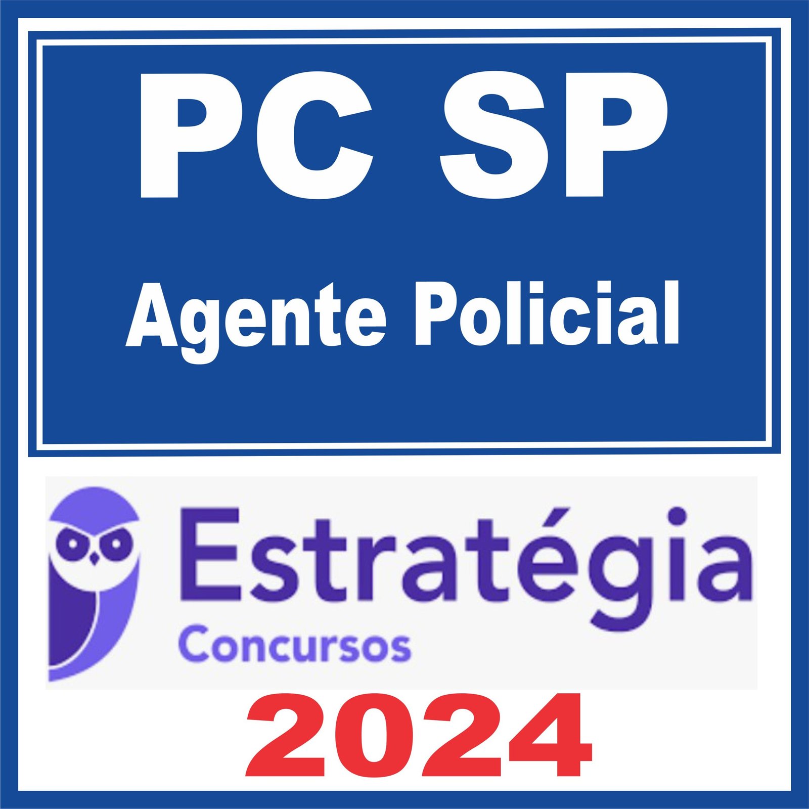 PC SP (Agente Policial) Estratégia 2024