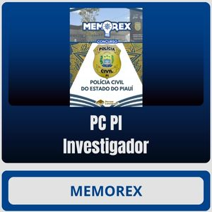 Memorex – PC PI (Investigador) - Rateio Policia Civil Piaui PCPI Policial Agente