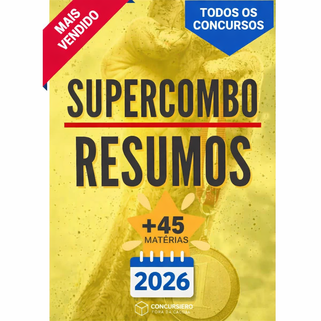 Concurseiro Fora da Caixa - Super Combo - Todas as Matérias - 2026 - Rateio Mapal Mental Memorização Memorex Atualizado 2026